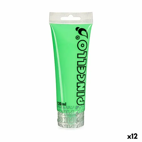 Akrila krāsa Pincello Neon Zaļš 120 ml (12 gb.)