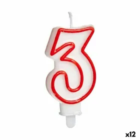 Žvakė Gimtadienio Numeriai 3 (12 vnt.)