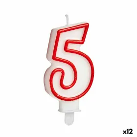 Žvakė Gimtadienio Numeriai 5 (12 vnt.)