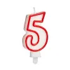 Žvakė Gimtadienio Numeriai 5 (12 vnt.)