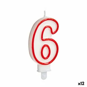Žvakė Gimtadienio Numeriai 6 (12 vnt.)