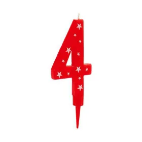 Žvakė Gimtadienio Numeriai 4 (12 vnt.)