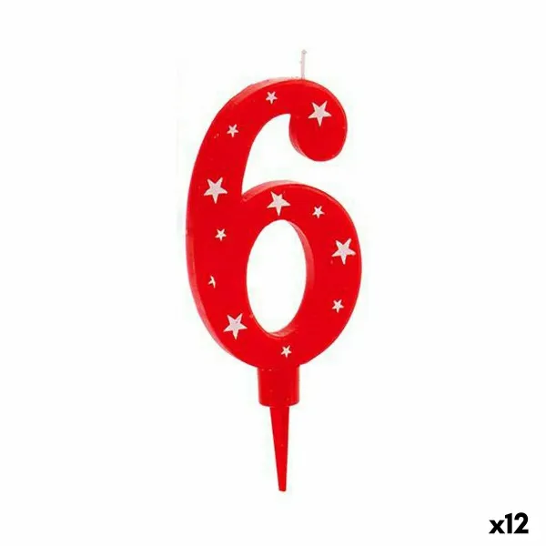 Kynttilä Syntymäpäivä Numerot 6 (12 osaa)