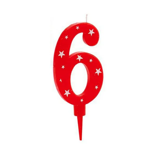 Kynttilä Syntymäpäivä Numerot 6 (12 osaa)