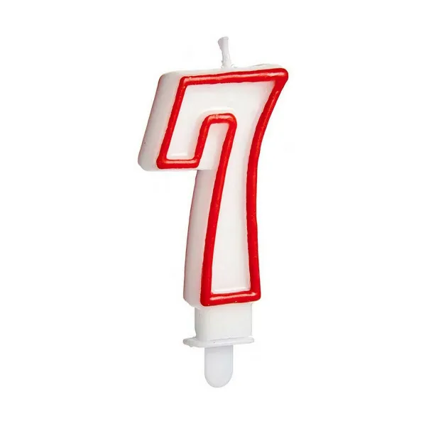 Kynttilä Syntymäpäivä Numerot 7 (12 osaa)