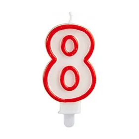 Вуаль День рождения Номера 8 (12 штук)