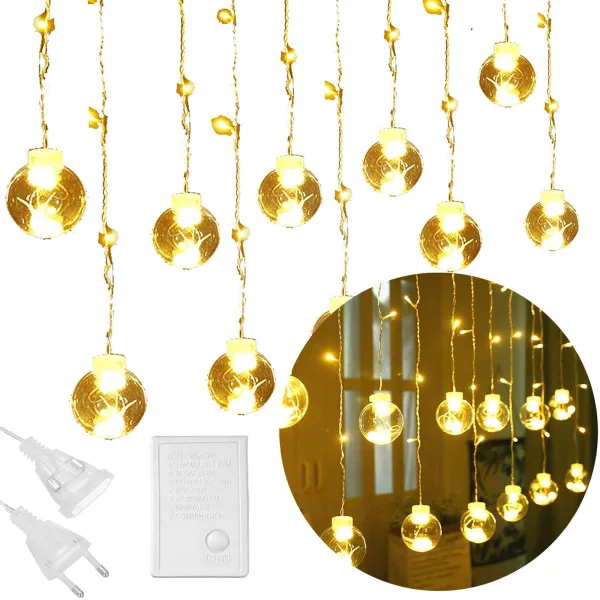 Christmas LED Curtain Lights Springos CL4045