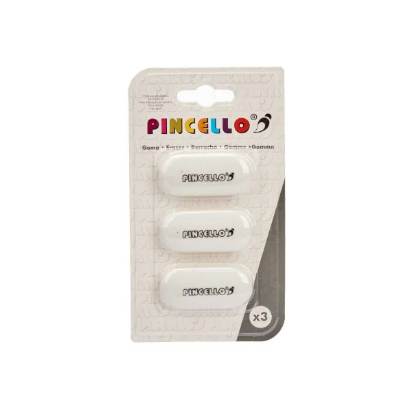 Pyyhekumisetti Pincello Valkoinen 9 x 16 x 1 cm (12 osaa)