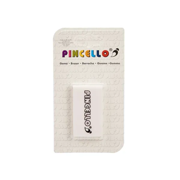Eraser Pincello White 9 x 16 x 1,5 cm (12 Units)