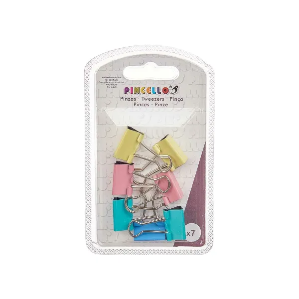 Clamps Pincello Multicolour Metal Clip Small (24 Units)