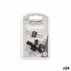Clamps Pincello Black Metal Clip Small (24 Units)