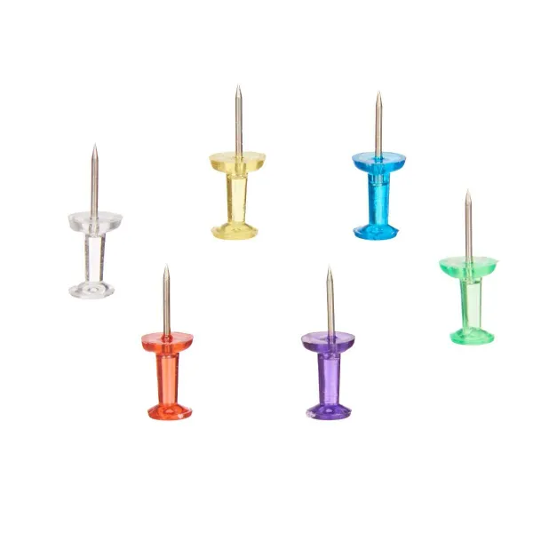 Drawing pins Pincello Multicolour Metal Plastic (24 Units)