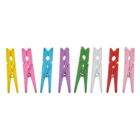 Clamps Pincello Multicolour Wood Large (24 Units)