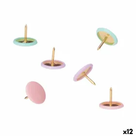Drawing pins Pincello Multicolour Metal (12 Units)