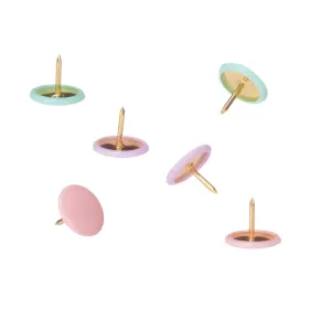 Drawing pins Pincello Multicolour Metal (12 Units)