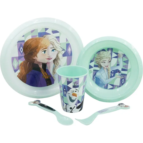 Mazuļu Ēdamrīku Komplekts Frozen CZ11310 Plastmasa (5 Daudzums)