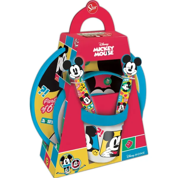 Mazuļu Ēdamrīku Komplekts Mickey Mouse CZ11306 Plastmasa (5 Daudzums)