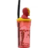 Cup with Straw The Avengers Iron Man Red 3D