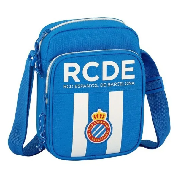 Shoulder Bag RCD Espanyol Blue White 16 x 22 x 6 cm