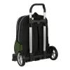 School Rucksack with Wheels Nerf Neon Black Lime (31 x 44 x 17 cm)
