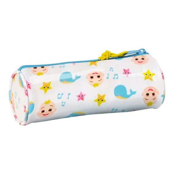 Cilindra skolas penālis CoComelon Balts Daudzkrāsains (20 x 7 x 7 cm)