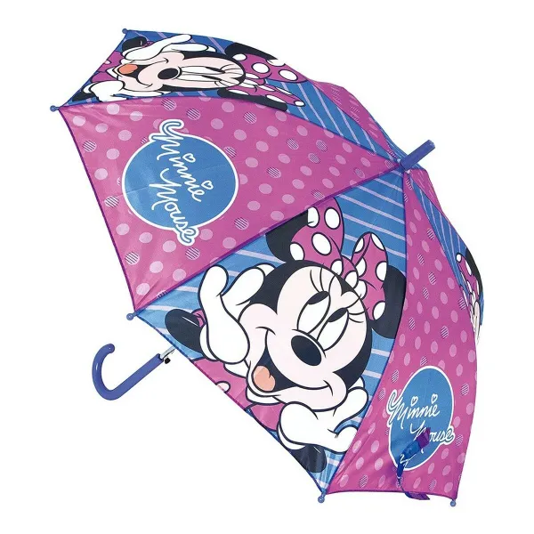 Automaattisateenvarjo Minnie Mouse Lucky Sininen Pinkki (Ø 84 cm)
