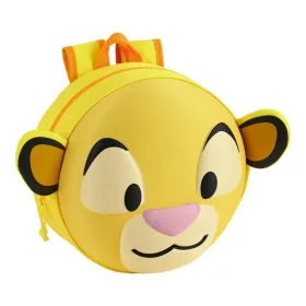 3D mokyklinis krepšys The Lion King Geltona (31 x 31 x 10 cm)