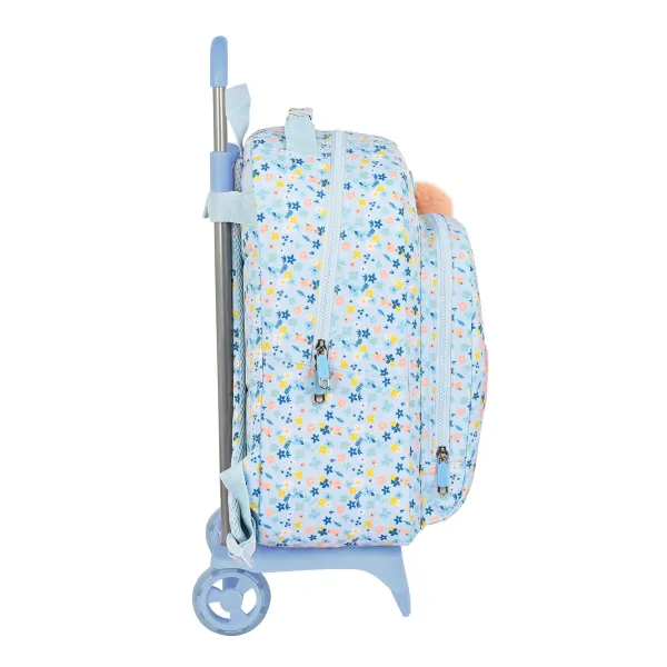 Школьный рюкзак с колесиками Moos Lovely Синий 32 x 42 x 15 cm