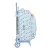School Rucksack with Wheels Moos Lovely Blue 32 x 42 x 15 cm