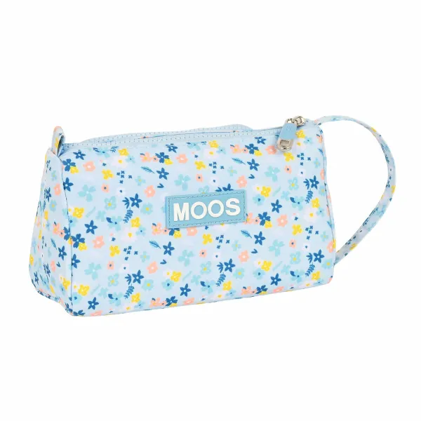 School Case with Accessories Moos Lovely Blue (32 Pieces)