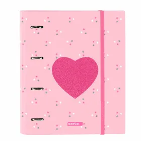 Rengaskansio Safta CorazÓn A4 Pinkki (27 x 32 x 3.5 cm)