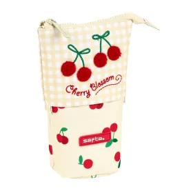 Вертикальный пенал Safta Cherry Бежевый (8 x 19 x 6 cm)