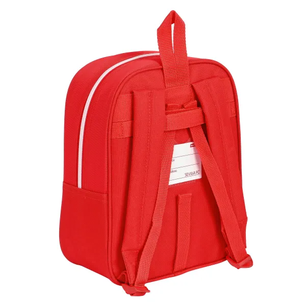 Школьный рюкзак Sevilla Fútbol Club Красный 22 x 27 x 10 cm