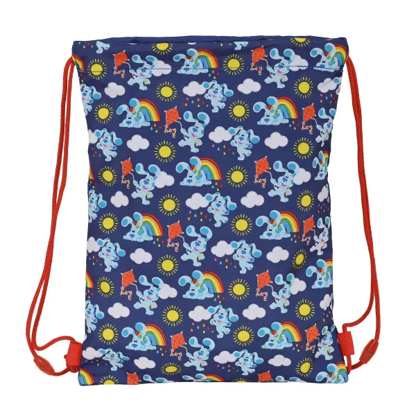 Mugursoma ar lencēm Blue's Clues Tumši Zils (26 x 34 x 1 cm)