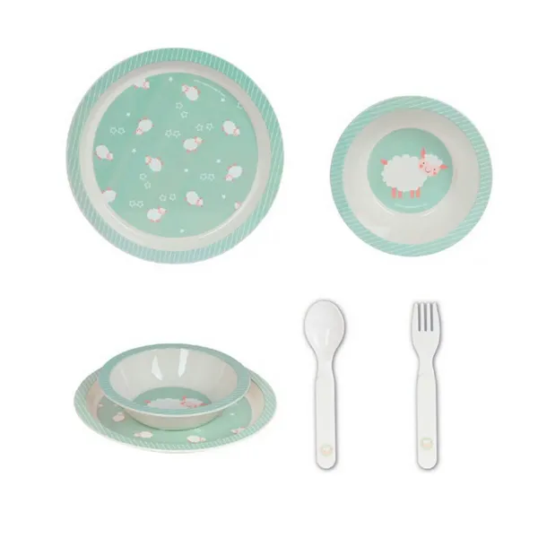 Children’s Dinner Set Safta Ovejita Polyurethane (4 Pieces)