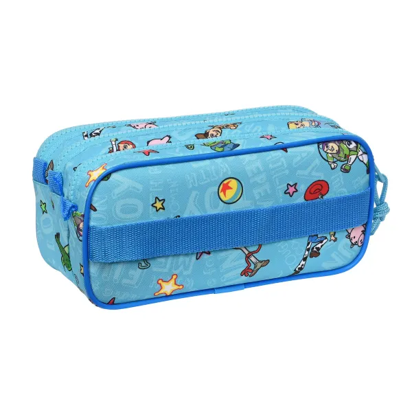 Trīsvietīgs futrālis Toy Story Ready to play Gaiši Zils (21,5 x 10 x 8 cm)