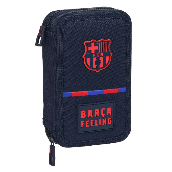Skolas Penālis ar Piederumiem F.C. Barcelona Tumši Zils 12.5 x 19.5 x 4 cm (28 Daudzums)