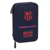 Koululaisen penaali lisätarvikkeilla F.C. Barcelona Laivastonsininen 12.5 x 19.5 x 4 cm (28 Kappaletta)