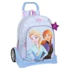 Reppu pyörillä Frozen Believe Liila 33 x 42 x 14 cm