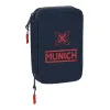 Double zīmuļu futrālis Munich Flash Tumši Zils 12.5 x 19.5 x 4 cm (28 Daudzums)