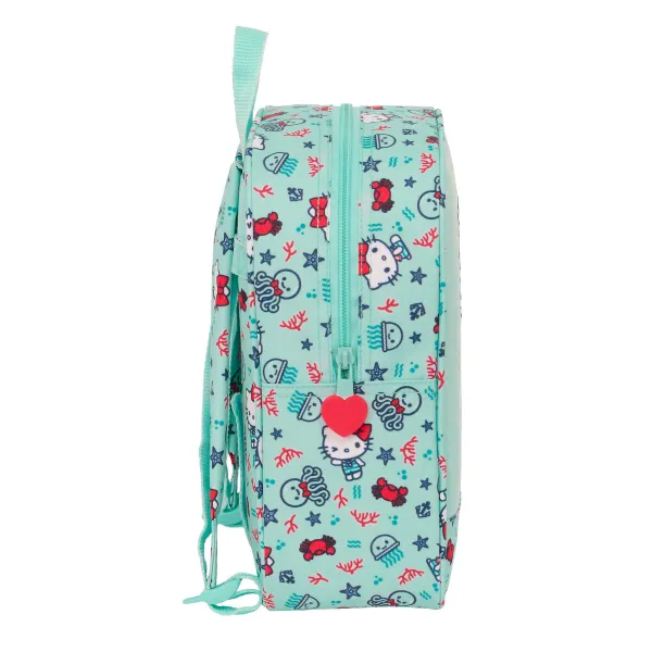 Bērnu soma Hello Kitty Sea lovers Tirkīzs 22 x 27 x 10 cm