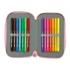 Double zīmuļu futrālis Glow Lab Sweet home Rozā 12.5 x 19.5 x 4 cm (28 Daudzums)