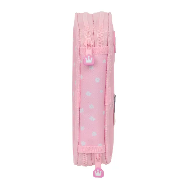 Double zīmuļu futrālis Glow Lab Sweet home Rozā 12.5 x 19.5 x 4 cm (28 Daudzums)