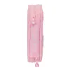 Double Pencil Case Glow Lab Sweet home Pink 12.5 x 19.5 x 4 cm (28 Pieces)