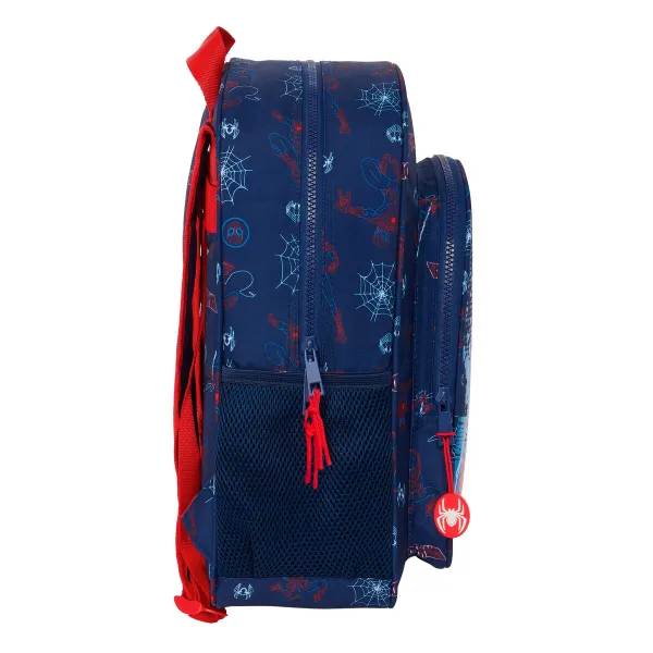 School Bag Spider-Man Neon Navy Blue 32 X 38 X 12 cm