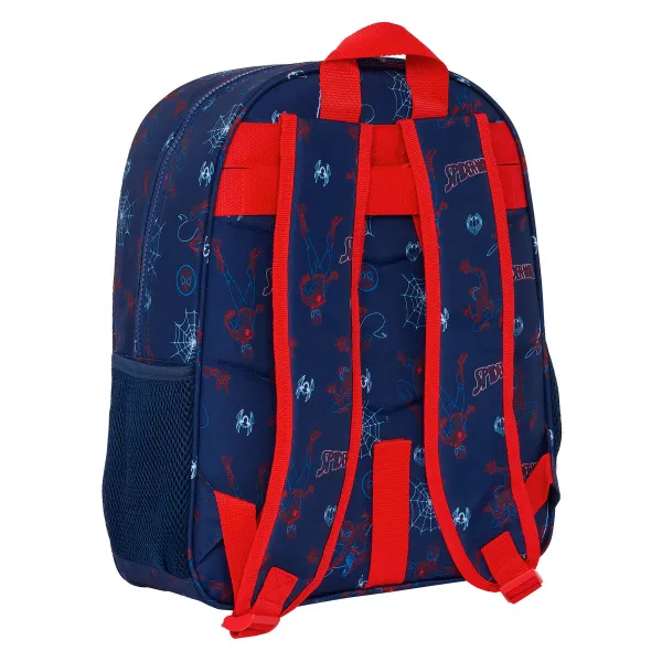 School Bag Spider-Man Neon Navy Blue 32 X 38 X 12 cm