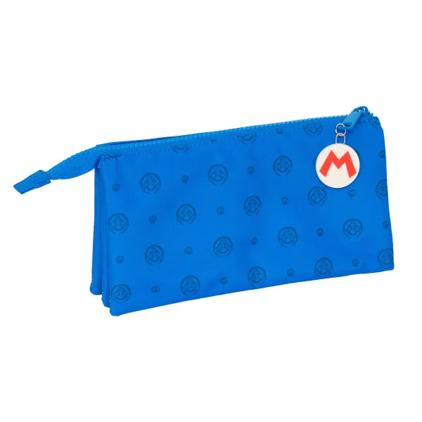 Triple Carry-all Super Mario Play Blue Red 22 x 12 x 3 cm