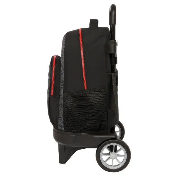 School Rucksack with Wheels My Hero Academia Black 33 x 45 x 22 cm