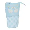 Pencil Holder Case Glow Lab Cisnes Light Blue 8 x 19 x 6 cm