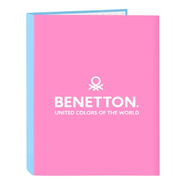 Gredzenveida stiprinājums Benetton Spring Rozā Debesu zils A4 26.5 x 33 x 4 cm